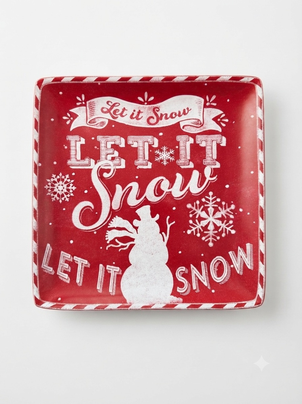 Certified International 'Let It Snow' Holiday Tray